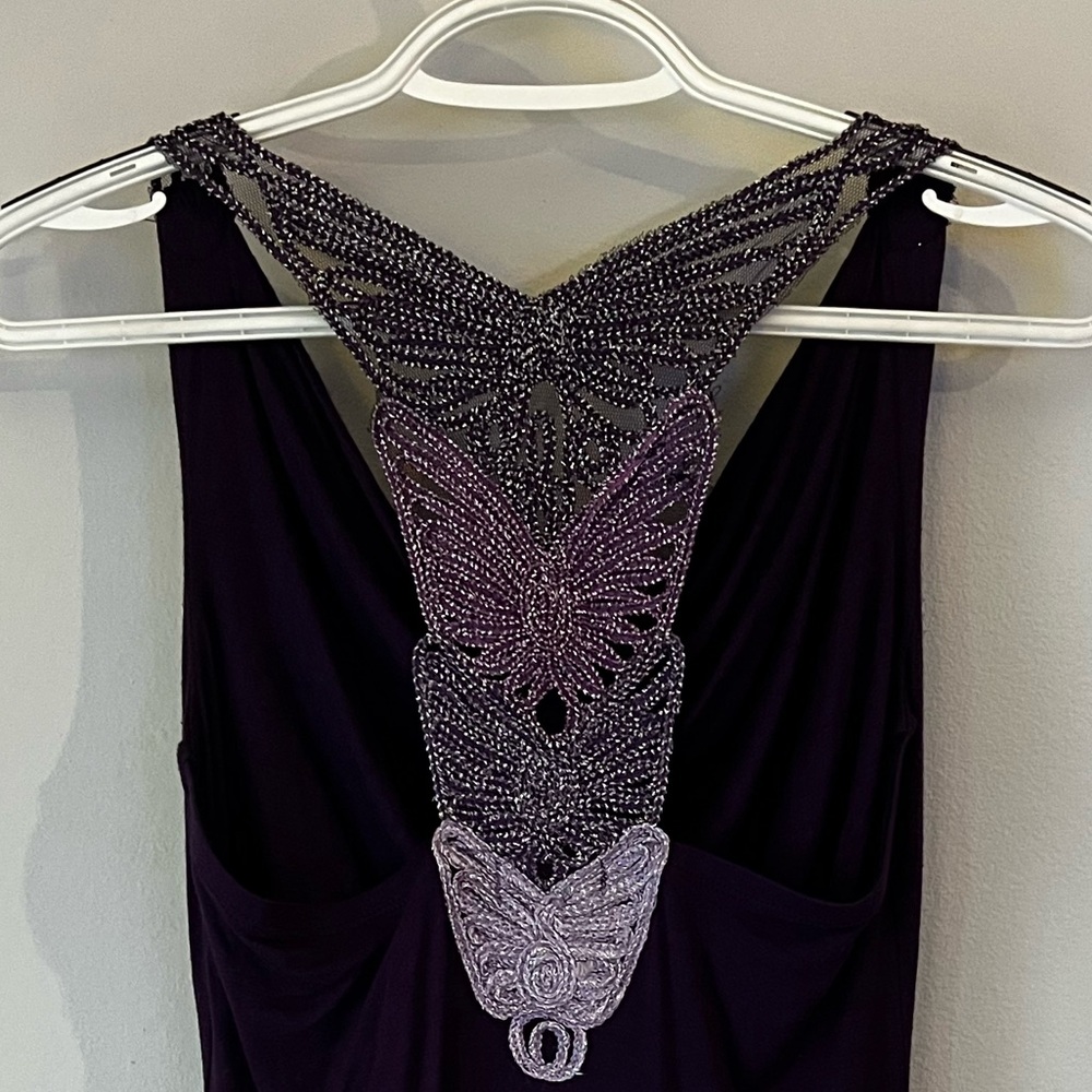 Wet Seal Purple Top with Lace Detail - Picture 4 of 5